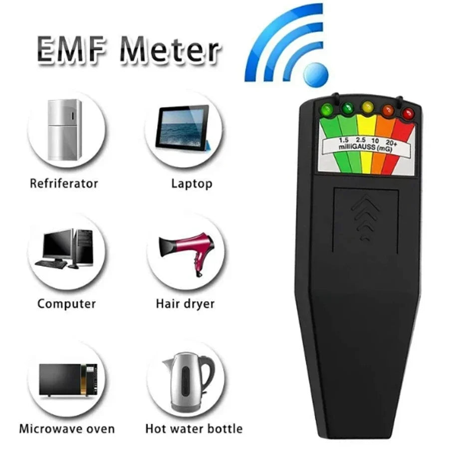 5-in-1 Professional EMF Field Detector – Portable Ghost Hunting & Paranormal Equipment Tester