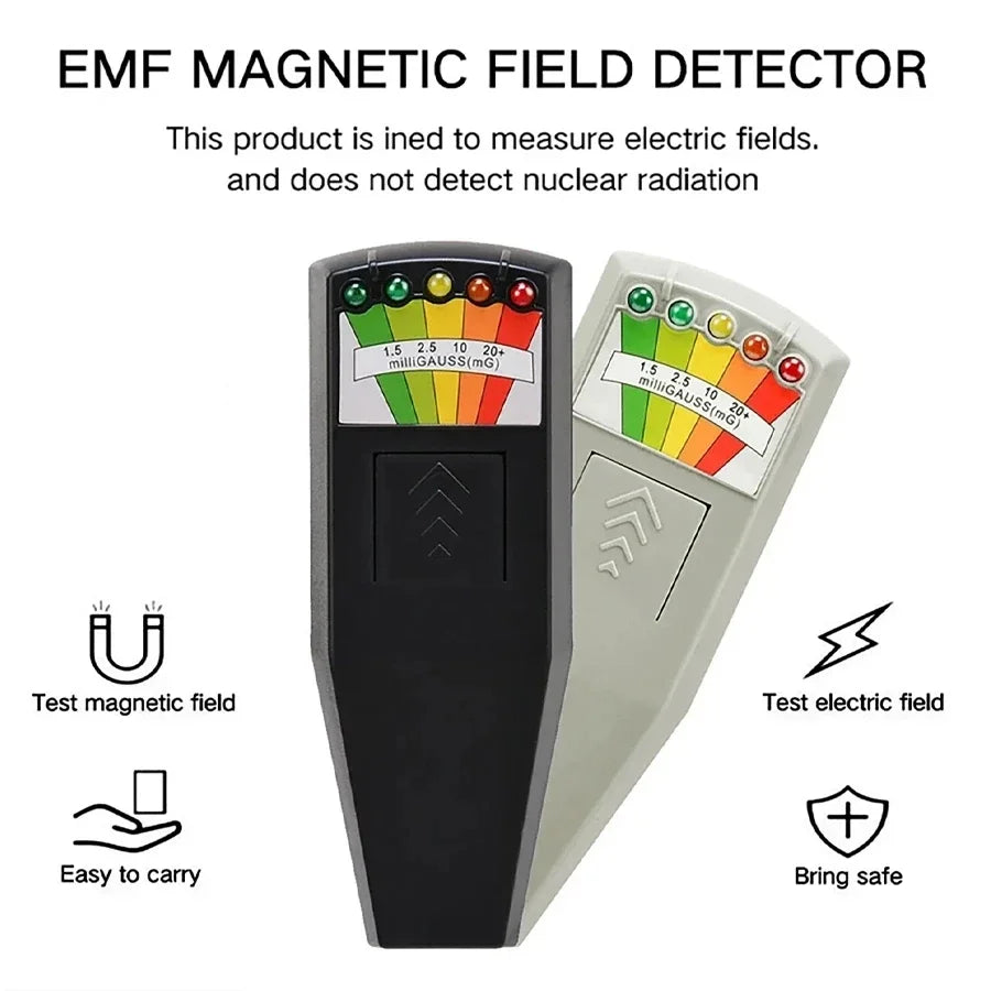 5-in-1 Professional EMF Field Detector – Portable Ghost Hunting & Paranormal Equipment Tester